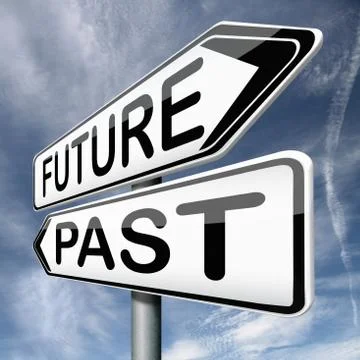 Future or past Stock Illustration