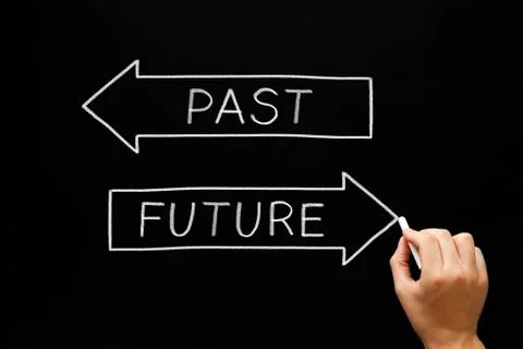 Future or past Stockfoto's