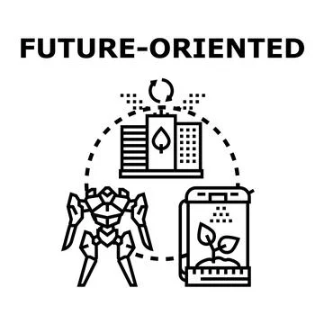 Future oriented technology integrating ecology and smart living 库存插图