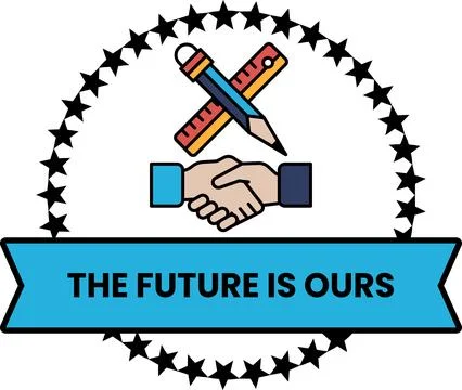 The future is ours Stock Illustration