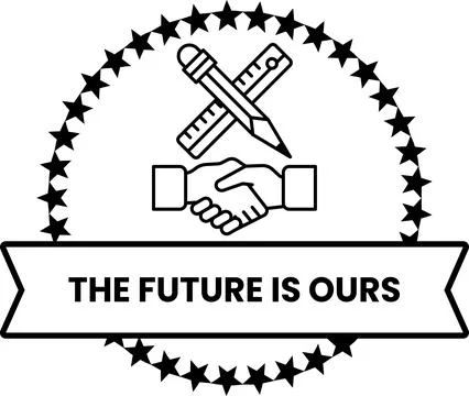 The future is ours Stock Illustration