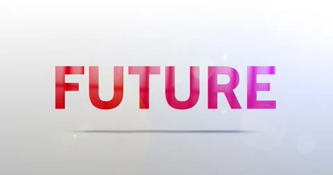 Future. Particle Logo. Text Animation Stock Footage 135207276