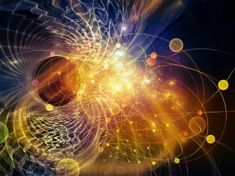Future of Particles 스톡 일러스트