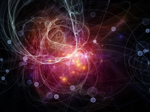 Future of Particles 스톡 일러스트
