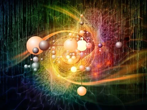 Future of Particles Illustrazione stock