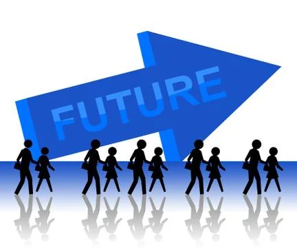 Future people Illustrazione stock