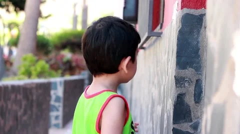 Future playing at the gates_2 Stock Footage 40928766