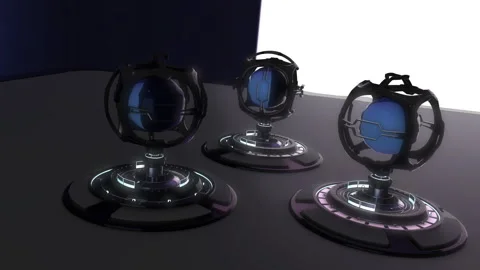 Future reactor nuclear energy 3D Stock Footage 256371247