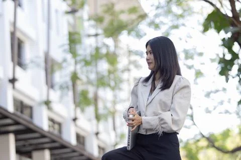 Future remote work combines technology smart phone connection online white .. Stock Photos