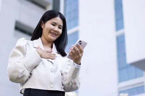 Future remote work combines technology smart phone connection online white .. Stock Photos