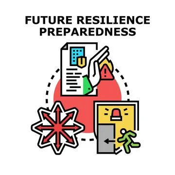 Future resilience preparedness plan and business recovery Stock Illustration