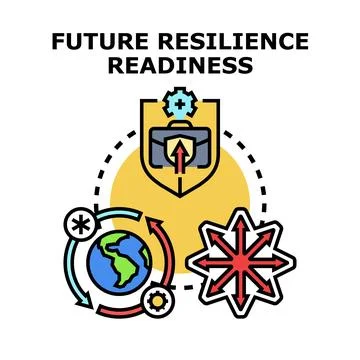 Future resilience readiness concept vector illustration イラスト素材
