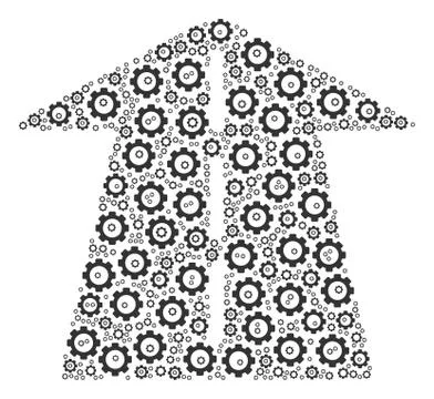 Future Road Composition of Cog Stock Illustration