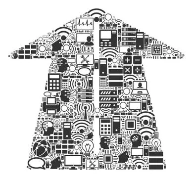 Future Road Composition Icon for BigData and Computing Stock Illustration