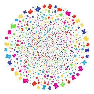 Future Road Explosion Sphere Illustrazione stock