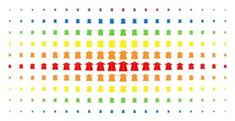 Future Road Spectrum Halftone Grid Stock Illustration