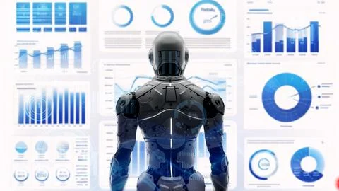 Future robot engineering LLM artificial intelligence AI solutions with LISP Illustrazione stock