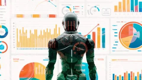 Future robot engineering LLM artificial intelligence AI solutions with LISP Stock Photos