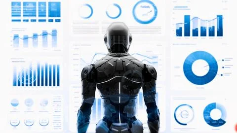 Future robot engineering LLM artificial intelligence AI solutions with LISP Stock Photos