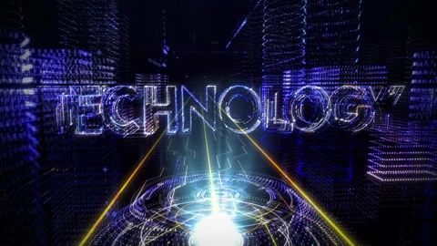 Future Science Server Database Projects Digital Word Technology In Cyberspace Stock Footage 259167384