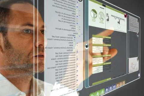 Future screen display Stock Illustration