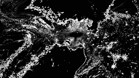 Future Shapes 1035: Futuristic, Generative Art Structure Stock Footage 157129261