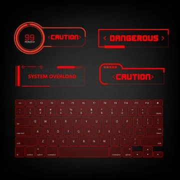 Future sight action mode interface UI future Stock Illustration