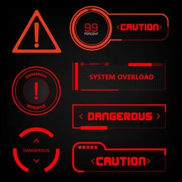 Future sight action mode interface UI future Stock Illustration