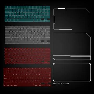 Future sight action mode interface UI future Stock Illustration