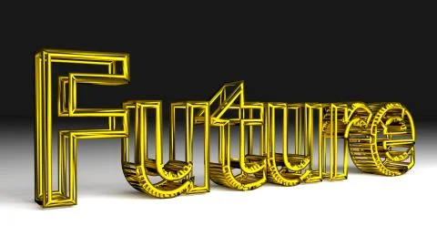 Future sign 3D illustration Stock Illustration