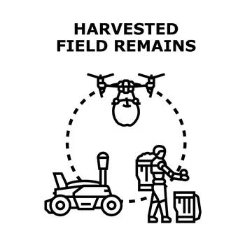 Future smart agriculture using autonomous robotics and drones Stock Illustration