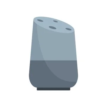 Future smart speaker icon, flat style Illustrazione stock