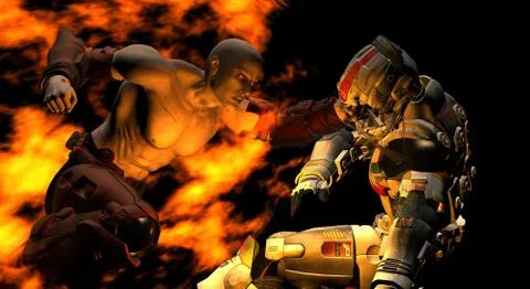 Future soldier Stock Illustration