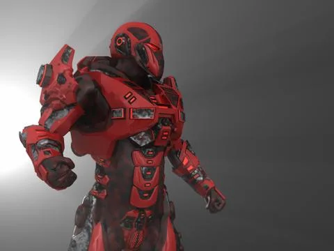 Future soldier Illustrazione stock