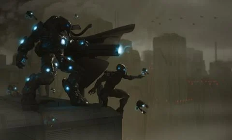 Future soldier Illustrazione stock