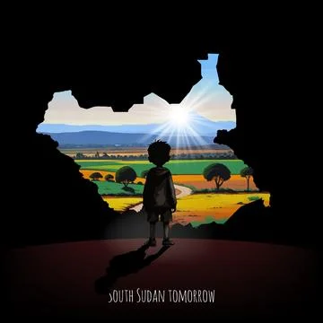Future of South Sudan Stock Illustration