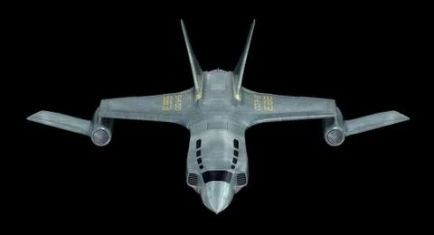 Future spaceship . 3D image . MY OWN DESIGN Stock Illustration