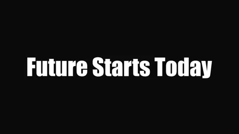 Future Starts Today Motivational Text Animation Stock Footage 340085541