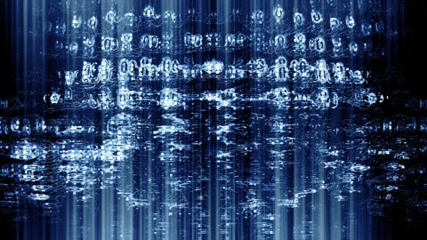 Future Tech 0264: Futuristic technology digital light abstraction. Stock Footage 241200528