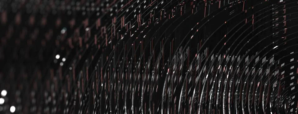 Future tech digital background in 3D 스톡 일러스트