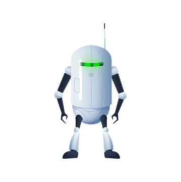 Future tech intelligence helper robot automation Stock Illustration