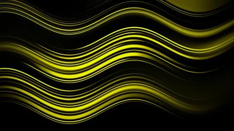 Future tech. Magic bright blur moving fast yellow wave line. Light effect str Stockillustratie