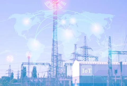 Future technologies to achieve industry 4.0., the Internet of things for the Stock Photos