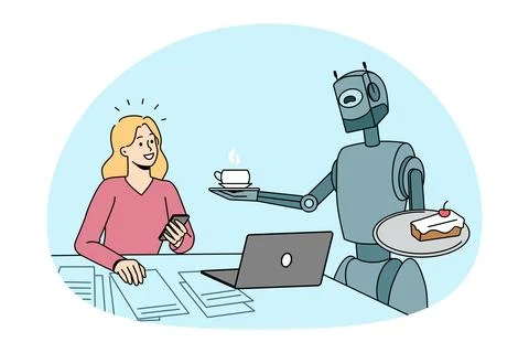 Future technologies and Artificial intelligence concept. Stock Illustration