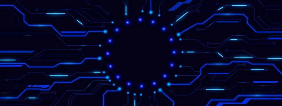Future technology background with circuit pattern Illustrazione stock