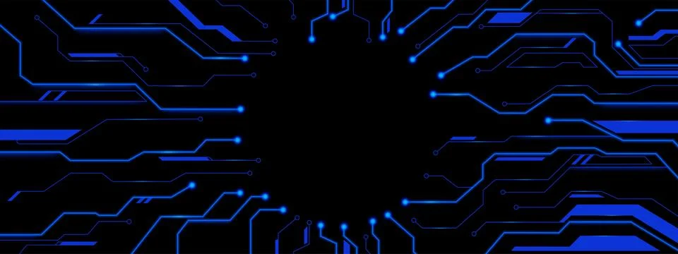 Future technology background with circuit pattern Illustrazione stock