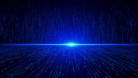 Future technology Big data background. Data funnel ai network. Quantum nodes Stock Footage 247329746