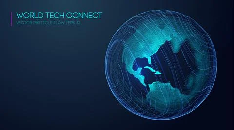 Future technology. Computer world connectivity structure analysis. Internet Stock Illustration