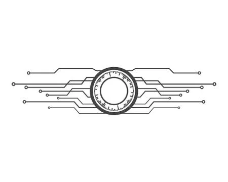 Future Technology Cyber Vector Illustration Stock Illustration