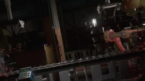 Future technology in factories with artificial intelligence Stock Footage 290305196